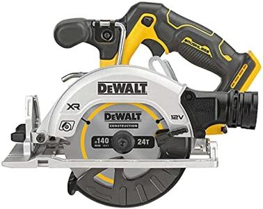 DeWALT Sierra circular de mano con batería DCS512NT-XJ 12 V, incluye hoja de sierra, adaptador AirLock, tope paralelo, gancho tensor, caja TSTAK