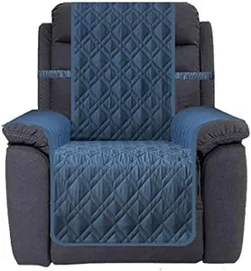 Ameritex Waterproof Nonslip Recliner Cover Stay in Place, Dog Chair Cover Furniture Protector, Ideal Recliner Slipcovers for Pets and Kids (30'', Blue)