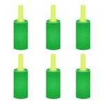 Casa De Amor 1 Inch Air Stone Cylinder Bubble Diffuser for Aquarium Fish Tank Air Pump Hydroponics (Pack of 6) (Green)