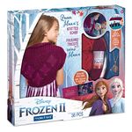 Make It Real – Disney Frozen 2 Queen Iduna's Knitted Scarf DIY Arts and Crafts Kit Guides Kids to Crochet Queen Iduna’s Shawl with Acrylic Yarn and Magical Frozen 2 Embellishments