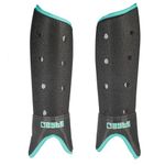 BYTE SX HOCKEY SHINGUARDS BLACK/TEAL (SMALL)