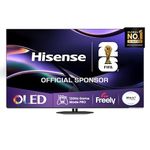 Hisense 65" 65A85QTUK OLED Smart AI TV - 120Hz Game Mode PRO, Dolby Atmos, Dolby Vision, IMAX Enhanced, Sport Mode, Filmmaker Mode, Infinite Blacks with Freely, Disney +, YouTube, Netflix