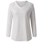 Feitong Womens T-Shirt Casual Long Sleeve Shirt Clothes Tee T-Shirt Blusa White