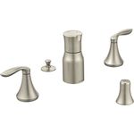 Moen T5220BN Eva two-handle bidet faucet (valve not included), Brushed Nickel