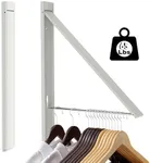 SunEegral Clothes Drying Rack Folding Indoor,Laundry Room Organisation,Wall Mounted Drying Racks,Laundry Drying Rack Collapsible,Laundry Drying Rack,Retractable Clothes Line (White)