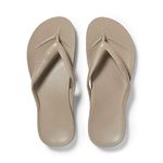 ARCHIES Footwear - Flip Flop Sandals – Offering Great Arch Support and Comfort - Taupe