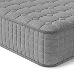 Vesgantti 4FT Small Double Mattress, 9.4 Inch Hybrid Mattres with Breathable Memory Foam and Individually Pocket Spring - Medium Firm, Grey