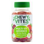 Chewy Vites Adults Multivitamin Advance | 60 Gummy Vitamins | 12 Essential Nutrients | 1-a-Day | 2 Months Supply | Real Fruit Juice | Vegan