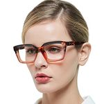 MARE AZZURO Blue Light Blocking Readers 5.00 Women Computer Reading Glasses 5.0 Anti Glare UV Strength Reader Female with Spring Hinge