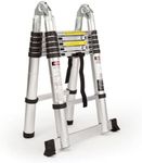 Bullet Pro Multipurpose Folding Aluminium Telescopic Ladder, 3.8 Meter Height