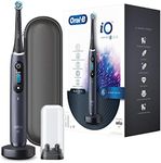 Oral-B iO Series 8 Electric Toothbrush, 6 Cleaning Modes for Dental Care, Magnetic Technology, Colour Display & Travel Case, Limited Edition, Black Onyx