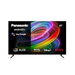 Panasonic TX-65MZ700B, 65 Inch 4K Ultra HD OLED Smart 2023 TV, High Dynamic Range (HDR), Dolby Atmos and Dolby Vision, Android TV, Google Assistant, Chromecast, 2 Feet Pedestal, Remote Control, Black