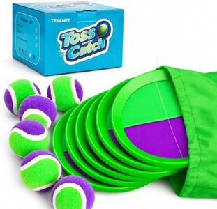 Toss and Catch Ball Set Upgraded - Family Games Kids Toys for Stocking Stuffers - Water-Resistant Great for Beach Pool Yard - Christmas Toys Gift for Boys Girls Teens 3 4 5 6 7 8 9 10 11 12+ Years