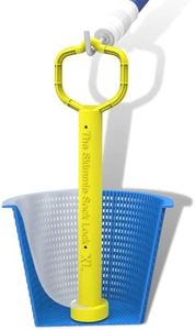 The Skimmie Sock Lock XL - Weighted Skimmer Basket Handle - Works with Skimmer Socks: Easy 1/4 Turn to Remove Handle - Holds Down Skimmer Socks When Pump is Off