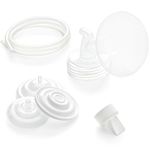 Spectra Baby USA - Authentic Breast Flange Set, Wide Neck Breastshield Set - (Small / 20mm) - Replacement Parts for 9 Plus, S2, S1, M1 Breast Pumps, BPA/DEHP Free