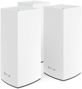 Linksys Système WiFi 6 Mesh triple bande Velop MX12600 (AX4200) (routeur WLAN, jusqu'à 830 m2, pour plus de 120 appareils, pack de 3, blanc)