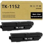 TK1152 TK-1152 Toner Cartridge Compatible for Kyocera TK-1152 1T02RV0US0 Use for ECOSYS P2235dw M2635dw M2635dn P2235dn M2135dn M2735dn Printer (Black,2-Pack)