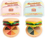 I Heart Revolution Burger Drive-Thru Make Up Eyeshadow Palettes (2 Pack) Eye Shadow | Vegan Stack + Grilled Cheesy