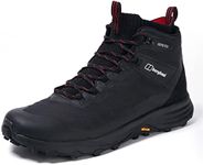 Berghaus Men's VC22 Multisport Gore-Tex Waterproof Mid Walking Hiking Boots | Durable | Waterproof | Breathable | Gore Tex | Vibram, Black/Red, 10 UK