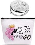 40th Birthday Mirror, 40th Birthday Gifts for Women, 40th Birthday Compact Mirror, 40th Birthday Makeup Bag, 40th Birthday Compact Mirror, 40 Birthday Gifts for Women, 40th Bday Gifts for Women