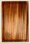 Wood Stone Single Piece Solid Wood Anti Bacterial Chopping Cutting Board With Juice Groove Size 18 X 12 X 2 Inch (Xl Juice Groove, Walnut)