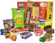 Colombian Assortment Candy Food Sweet Snacks Gift Crate Box Assorted Cookies, Chips & Candies Mix Variety Pack, Popular sweets, Fruit Snacks, Gift Snack Box for Lunches, Holiday Gifts. Birthday Collage Latin Sabor