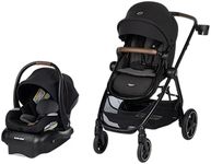 Maxi-Cosi Zelia™ Luxe 5-in-1 Modular - Baby Travel System Car Seat and Stroller, Infant Car Seat and Stroller Combo, Baby Car Seat and Stroller Combo in New Hope Black