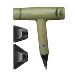 mdlondon Blow Professional Hair Dryer (Olive Green), Lightweight Hairdryer (360g), 1600W Hairdryers for Women and Men with 3M Cable and 3 Heats/Speeds - Genuine mdlondon Hair Dryers & Accessories