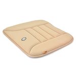 Gigi G-1586C Pure Memory Foam Breathable Car Seat Cushion Pad Mat for Home/Office Chair, Car Seat (Beige)