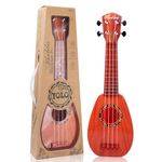 17 Inch Kids Ukulele Guitar Toy 4 Strings Mini Children Musical Instruments Educational Learning Toy for Toddler Beginner Keep Tone Anti-Impact Can Play with Picks/Strap/Primary Tutorial