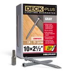Deck Plus 48439 Gray Star-Drive Composite Deck Screws (#10 x 2-1/2")