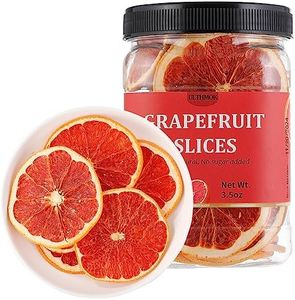 Premium Dried Grapefruit Slices 3.5 Oz/100g,Dehydrated Grapefruit,100% Natural,No Additives & No Sugar Added.