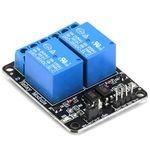 Yizhet 5V 2 Channel-Relay DC 5V 230V Relay Shield Module Control Board with Optocoupler for Raspberry Pi Arduino PIC AVR MCU DSP ARM TTL Logic (2 Channel)