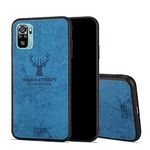 Spazy Case® Redmi Note 10 / Redmi Note 10S / Redmi Note 11 SE Deer Series -Anti Slip Soft Fabric Case with with Camera Protection Protective Back Case Cover for Redmi Note 10 / Redmi Note 10S / Redmi Note 11 SE -Blue