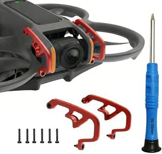 MINGVEN Avata 2 Accessories, Gimbal Bumper for DJI Avata 2, Aluminum Alloy Anti-Collision Bar and Camera Lens Protector, Lightweight Design Supports Turtle Turn (Red)