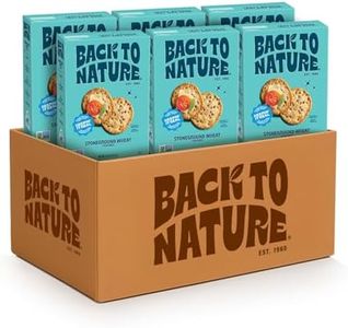Back To Nature Organic Stoneground Wheat Crackers, Dairy Free, Non GMO, 5 Ounces (Pack Of 6)