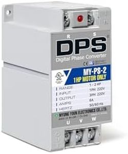 1 Phase to 3 Phase Converter, 1-2Hp, Best for 1Hp(0.75Kw) 3Amp 200-240V Motor, Should Only Be Used for One Motor per One Dps
