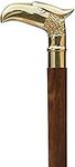 Samara Nautical Brass Eagle Head Victorian Style Gentlemen's Cane Designer Wood Walking Stick