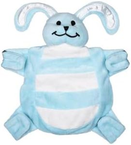 Sleepytot Baby Comforter with Dummy Holder - Soft Plush Baby Toys with Attachment to Hold a Pacifier or Teether, Machine Washable, Perfect Newborn Toy and Baby Gifts - Blue Bunny