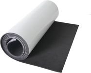 Neoprene Sponge Foam Rubber Roll Adhesive, Multi-Function Soundproof Rubber Foam Sheet 72in x 17in x 0.3in Thick,Perfect Cosplay Padding, DIY Project Sheet(Black)