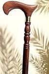 Cosy Tossy Wood Cane - Natural Wood Walking Stick Folding Walking Stick Wooden Cane for Gift,Brown,36 Inch