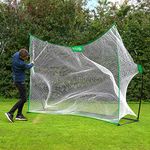 FORB Pro Pop-Up Golf Net - [3 Sizes] | Improve Accuracy, Technique & Swing | Pop Up Golf Training Equipment | Home & Garden Golf Net (10ft x 7ft)