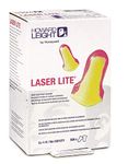 50 Pairs Howard Leight LL-1 Laser Lite Uncorded Ear Plugs in Polybag NRR 32 - Individually packed in Pairs in sealed plastic bag