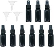 HOSL 36Pack 1 Ounce Refillable Fine Mist Spray Bottle Perfume Sprayer Bottle Cosmetic Atomizers PET Spray Bottles (Black)