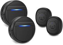 Wireless Doorbell, Dog Bells for Potty Training IP55 Waterproof Doorbell Chime Operating at 950 Feet with 55 Melodies 5 Volume Levels LED Flash
