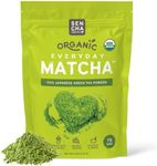 SEN CHA Naturals Organic Everyday Matcha Powder, Authentic Japanese Matcha Green Tea Powder, Premium First & Second Harvest Culinary Grade Organic Matcha Tea, Lattes & Baking, 4oz Bag (1 Pack)