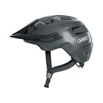 ABUS MTB Helmet MoTrip, Robust Bike Helmet with Impact Protection, Mountain Bikers, Individual Fit, Unisex Adult - Concrete Grey - Size M