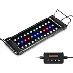 NICREW ClassicLED Plus LED Aquarium Light with Timer, 10 Watts, for 12 to 18 Inch Fish Tank Light, Daylight and Moonlight Cycle, Brightness Adjustable