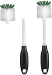 Bottle Brush, 2 Pack Replaceable Baby Bottle Brushes Cleaner, Long Handle Bottle Brush Scrub for Baby Bottles, Water Bottles,Sport Bottles