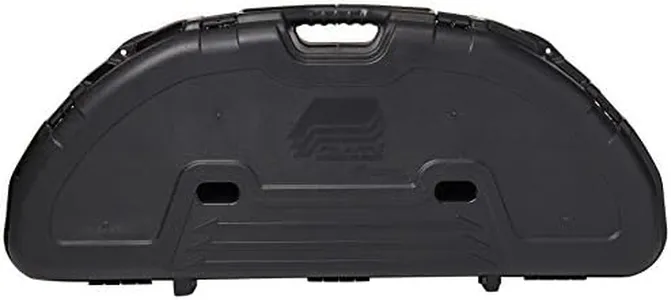 Plano Protector Compact Bow Case, Black, Hard Bow Case, Holds up to Five Arrows, Anti-Crush Archery Storage and Protection